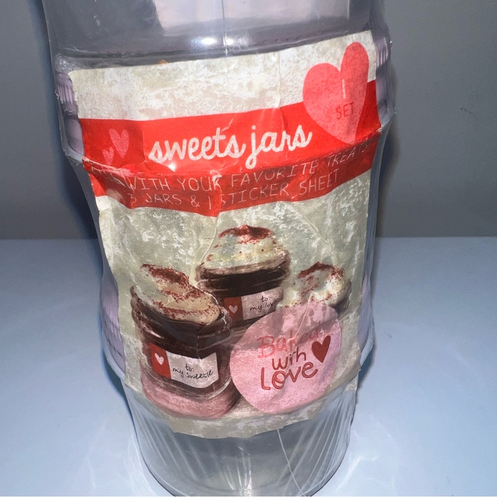 Target Glass Baking Jars w/ Lids & Labels 3 Count